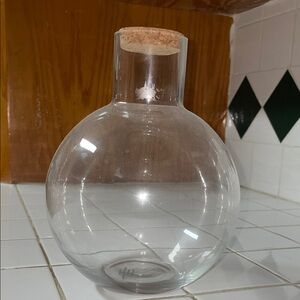 Glass Vase with Cork Stopper